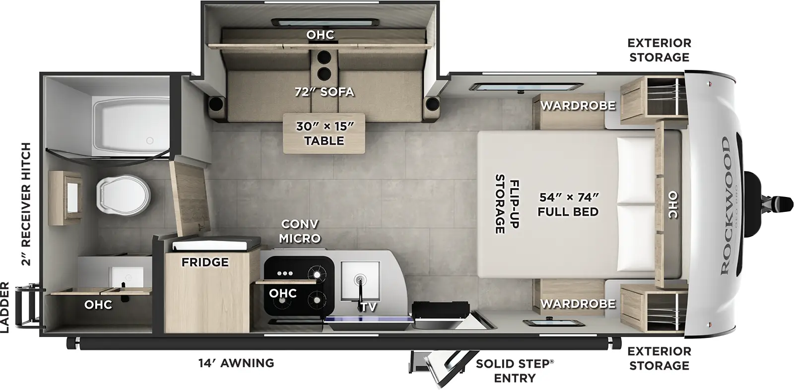 Rockwood Geo Pro G20FBS Floorplan